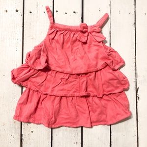 Pink Ruffle Toddler Tank Top